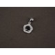 Dije de Plata flor pave con grifa 20mm