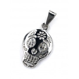 Dije de Acero calavera katrina 26mm 