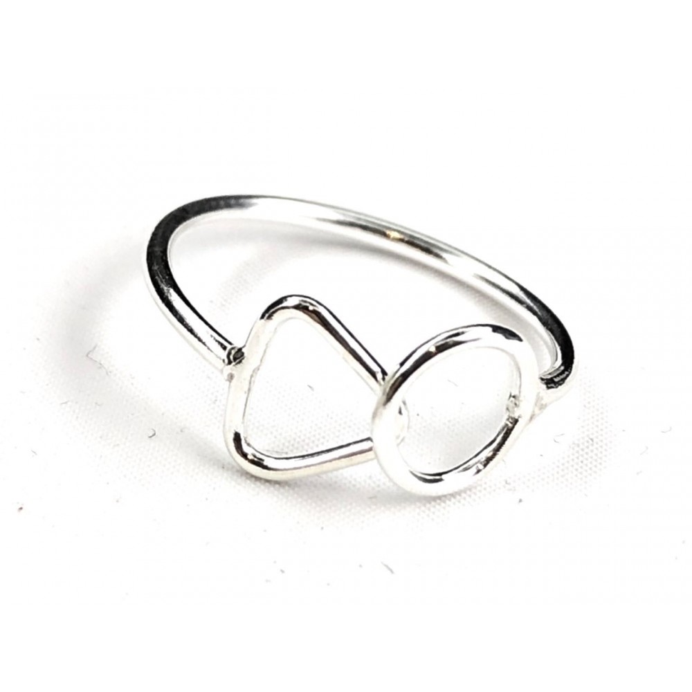 Anillo falange forma geométricas 