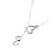 Collar corbatero corazón e infinito 50cm 