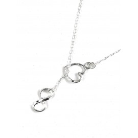 Collar corbatero corazón e infinito 50cm 