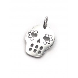 Dije de Acero calavera Catrina calada 26mm
