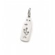 Dije de Acero calado simbolo USB 26mm 