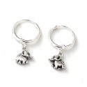 Aros argollas con elefante 14mm 