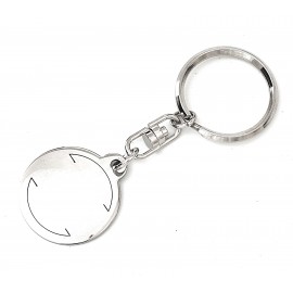 Llavero de Acero círculo para grabar 30mm