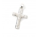 Dije de Plata cruz católica 32mm