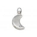 Dije De Plata luna con cubic 20mm
