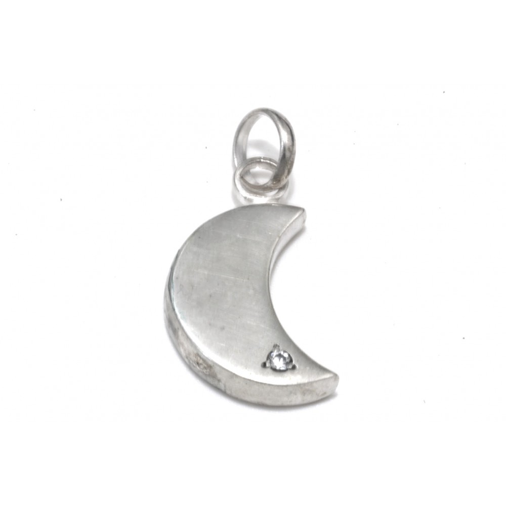 Dije luna con cubic 20mm 