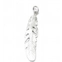 Dije De Plata Pluma 44mm