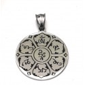 Dije de acero mandala 30mm