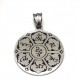 Dije de acero mandala 30mm