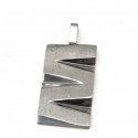 Dije de Acero con relieve 22mm