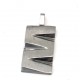 Dije de Acero con relieve 22mm