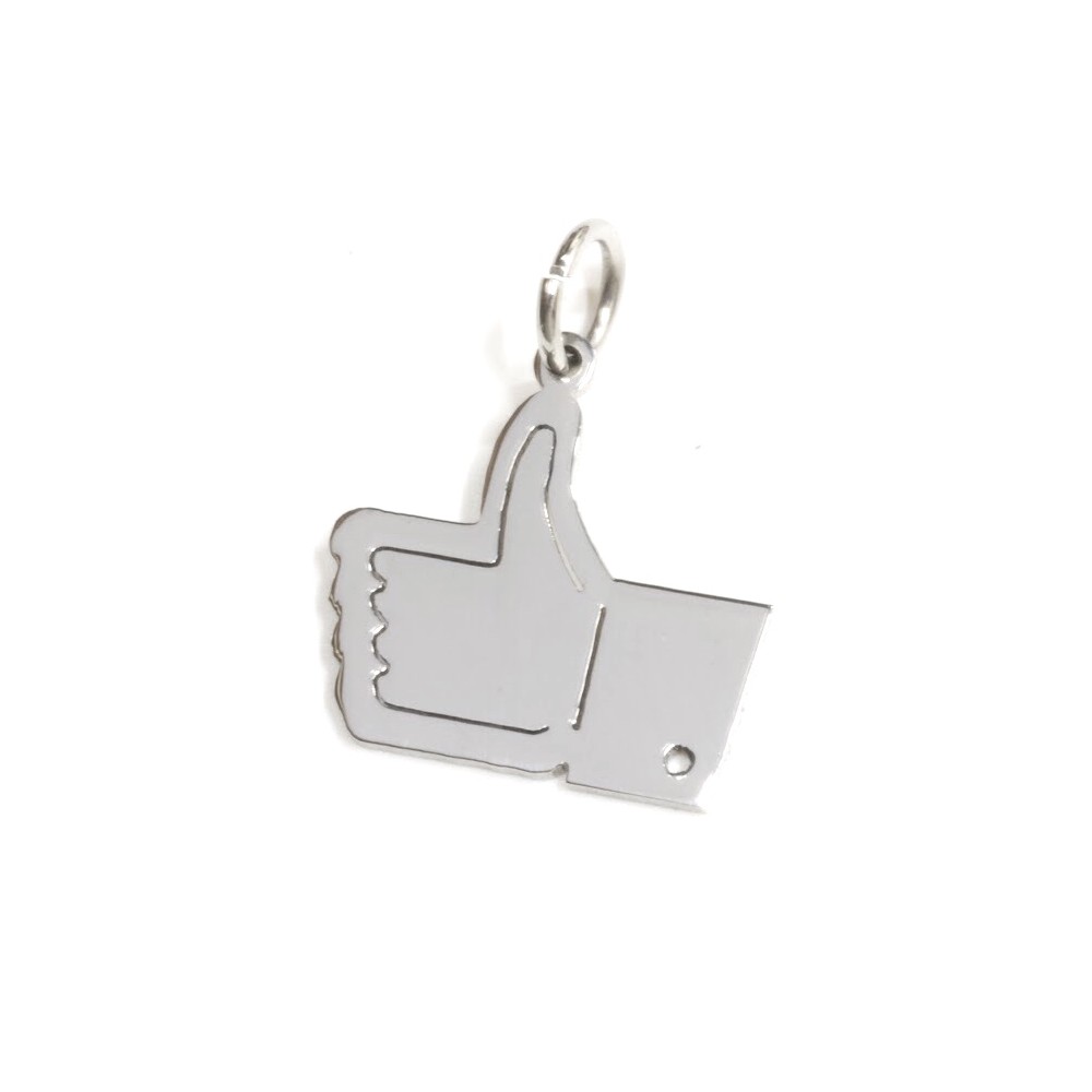 Dije de Acero manito pulgar arriba 20mm