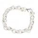 Pulsera de Plata con eslabones labrados 18cm
