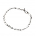 Pulsera de Plata argollitas 18cm