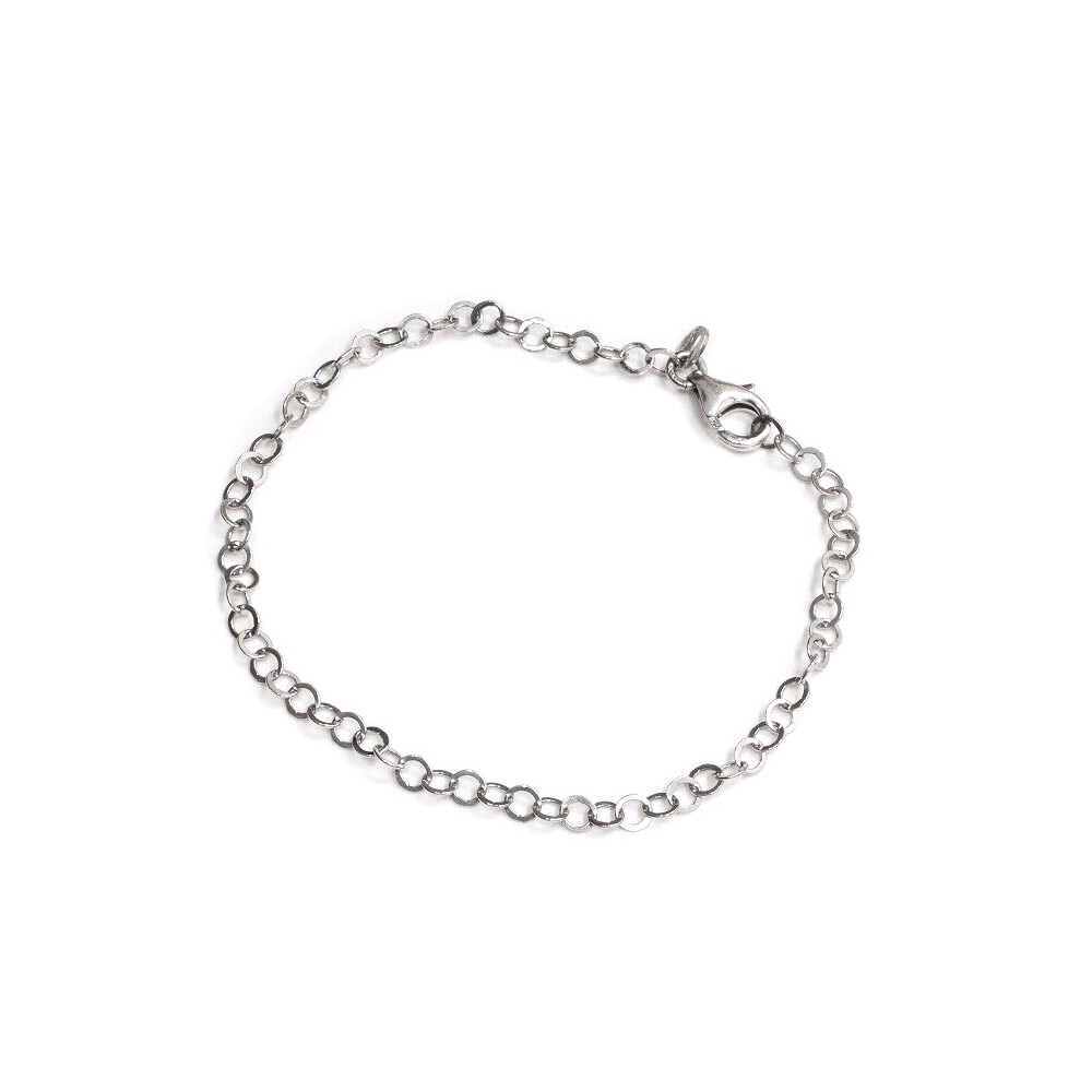 Pulsera de Plata argollitas 18cm