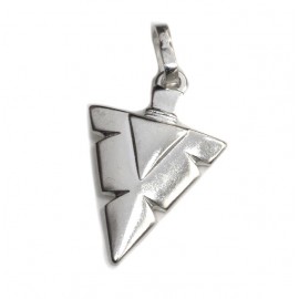 Dije de plata punta de lanza