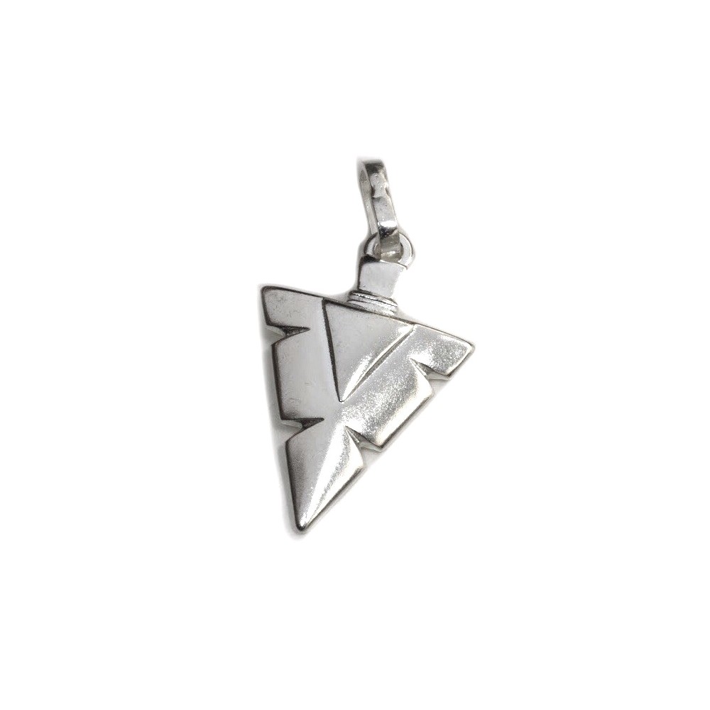 Dije de plata punta de lanza