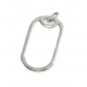 Dije de plata ovalo calado