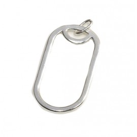 Dije de plata ovalo calado
