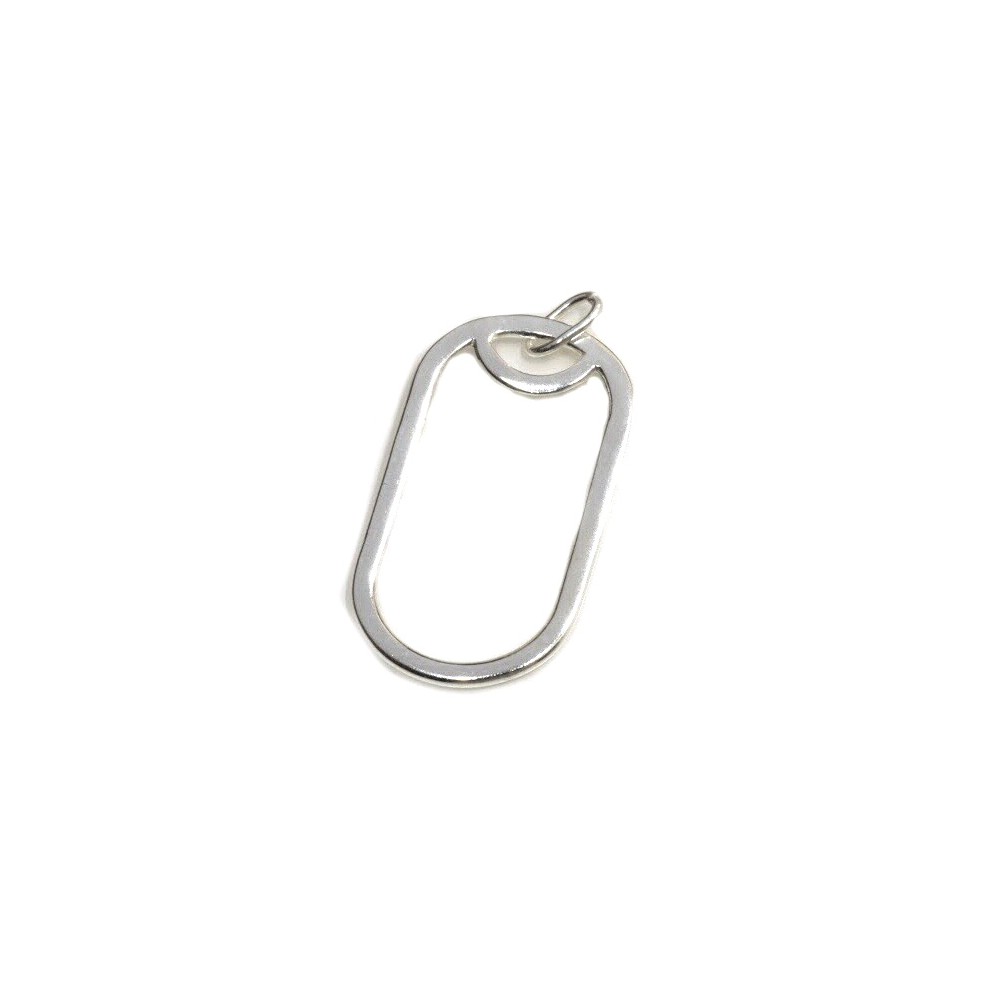 Dije de plata ovalo calado