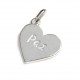 Dije de plata corazón paz