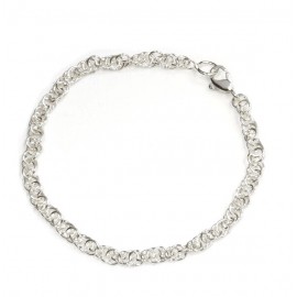 Pulsera argollas entrelazadas 18cm 