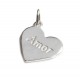Dije de plata corazón amor
