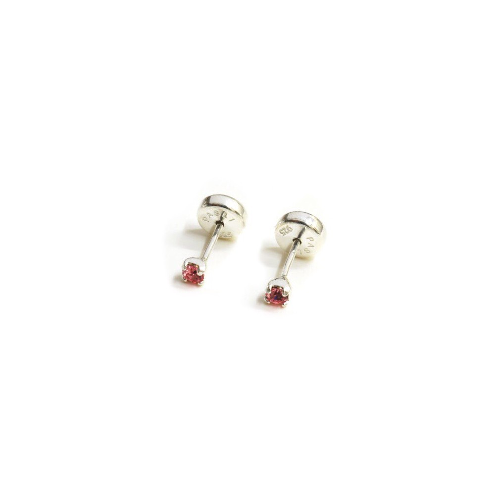 Aros Abridores cubic rosa 2mm 