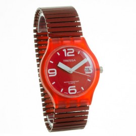 Reloj tressa extensible rojo 36mm 