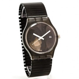 Reloj tressa extensible negro 36mm 