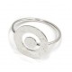 Anillo de plata doble círculo 