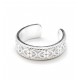 Anillo de Plata cinta labrado falange