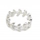 Anillo de Plata cinta hojas