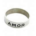 Anillo de Plata grabado 5mm