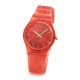 Reloj malla glitter rojo centro rojo 29mm