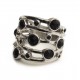 ANILLO ancho calado c/cubics negros