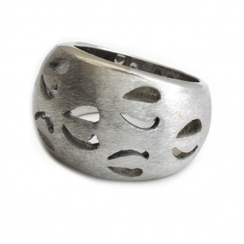 ANILLO med.cabullon esmerilado calado