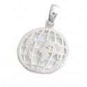 Dije de plata mundo 22mm