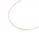 Collar de plata cristal rosa 4mm 40cm 