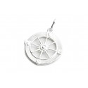 Dije de Plata puntos cardinales 25mm