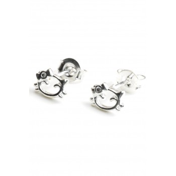 Aros de plata hello kitty 5mm