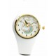 Reloj caucho blanco centro blanco con unicornio 35mm 