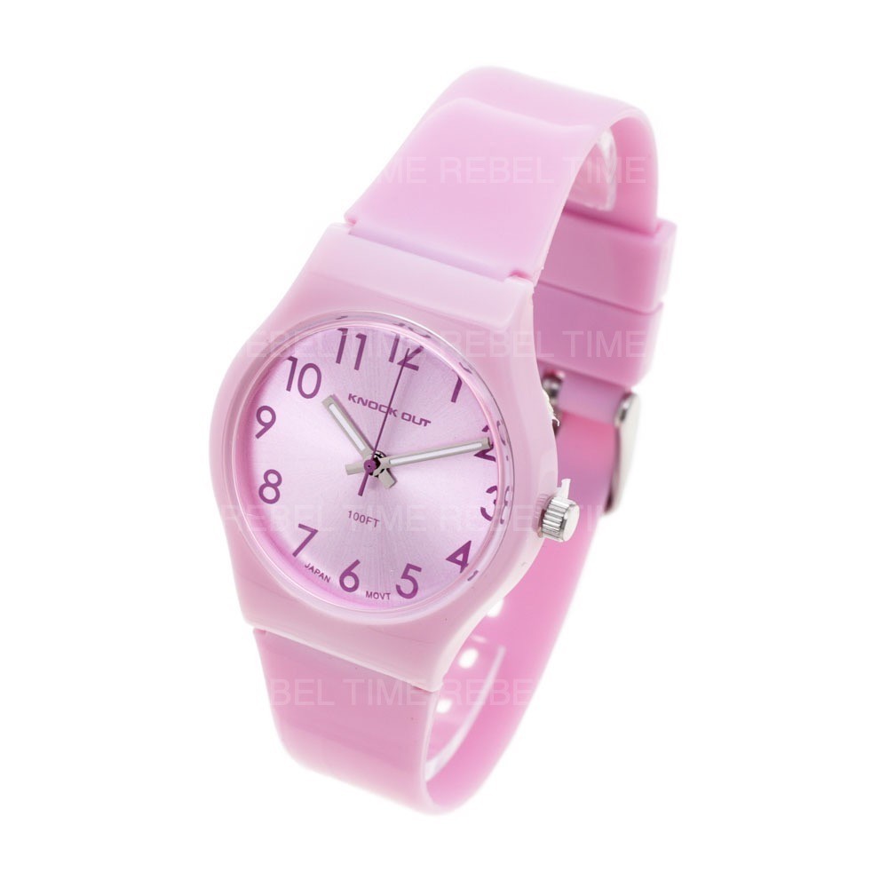 Reloj Knock out mujer KN8472 silicona numeros 30mm