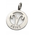 Dije de acero signo aries 26mm