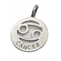 Dije de acero signo cancer 26mm