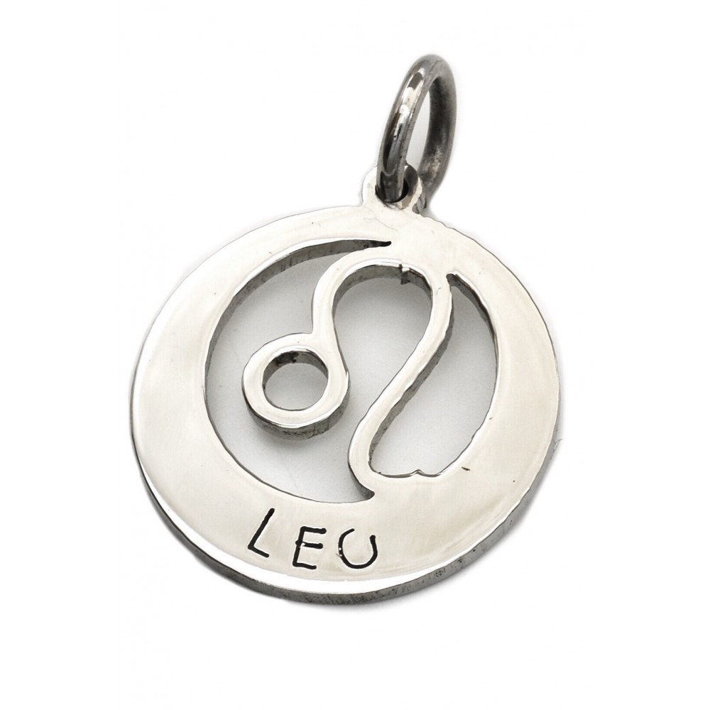 Dije de acero signo leo 26mm