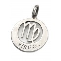 Dije de acero signo virgo 26mm