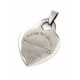 Dije de Acero corazón plano 36mm 